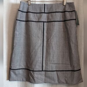 NWT VINTAGE Harvé Benard 100% Wool Plaid Skirt Size 14